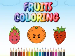 Spel FRUITS COLORING online