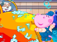 Игра Hippo Car Service Station онлајн