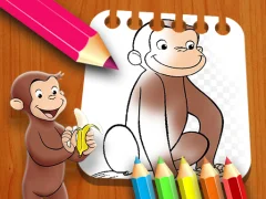 Spel Curious George Coloring Book online