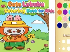 खेल Cute Labubu Coloring Book for Kids ऑनलाइन
