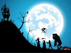 Permainan Happy Halloween Jigsaw secara online