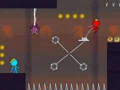 Mchezo Red and Blue Stickman 2 online