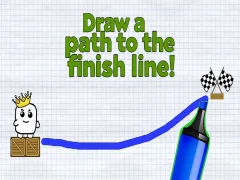 Draw a path to the finish line! — free online game