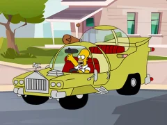 The Simpsons Car Jigsaw — free online game