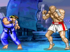 Игра Street Fighter II Ryu vs Sagat онлайн