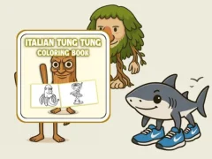 Spel Tung Tung Sahur Coloring Book online