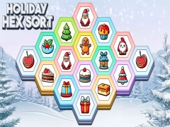 Leikur Holiday Hex Sort á netinu