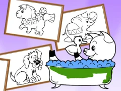 Spel Cartoon Coloring for Kids Animals online