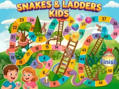 Snake & Ladder Kids — free online game
