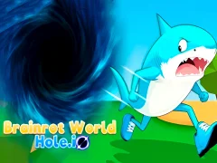 Cluiche Brainrot World Hole.io ar líne