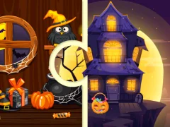 खेल Witchs House Halloween Puzzles ऑनलाइन