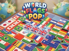 World Flags Pop — darmowa gra online
