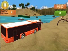 Cluiche Beach Bus Driving ar líne