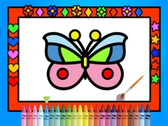 Spill Color and Decorate Butterflies online