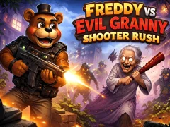 Lojë Freddy vs Evil Granny Shooter Rush në internet