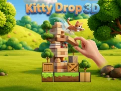 Kitty Drop 3D — free online game