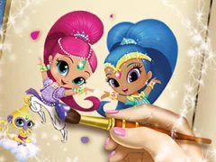 Shimmer and Shine Coloring Book — free online game