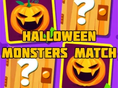 Halloween Monsters Match — free online game