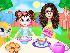 Mom And Taylor Washing Clothes – ingyenes online játék