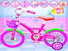 Girl Bike Fix Washing Salon — free online game