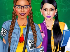 College Student Girl Dress Up — bezplatná online hra