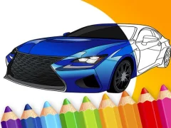 Cluiche Japanese Luxury Cars Coloring Book  ar líne