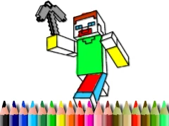 Spel Back to School: Minecraft Coloring online