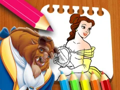 Cluiche Beauty & the Beast Coloring Book ar líne