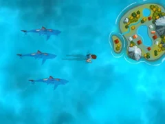 Гаме Survive the Sharks онлајн