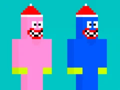 Игра Noob Huggy Kissy онлајн