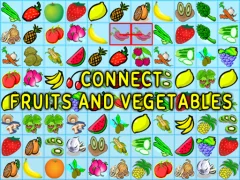 Connect Fruits and Vegetables — free online game
