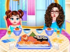Baby Taylor Sushi Cooking — jogo online grátis