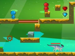 Fire And Water In Dino World — free online game