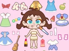Xogo Paint Doll Dress Up en liña