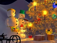Snowman Family Time — free online game