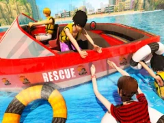 Beach Rescue Emergency Boat — free online game