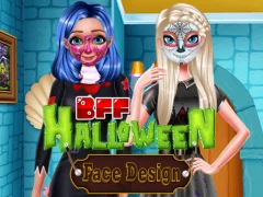 खेल BFF Halloween Face Design ऑनलाइन