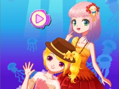 Mermaid Princess Dress Up Salon — bezplatná online hra