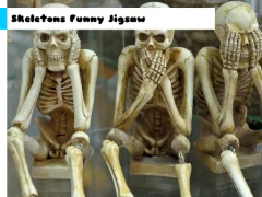 Skeletons Funny Jigsaw — free online game
