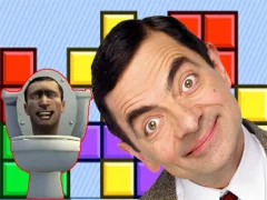 Mr Bean & Skibidi Tetris — δωρεάν online παιχνίδι