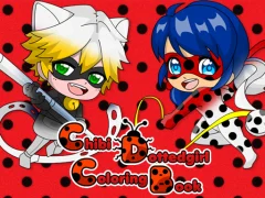 Spel Chibi Dotted Girl Coloring Book online