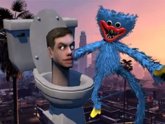 遊戲Huggy Wuggy Fight Skibidi Toilet在線