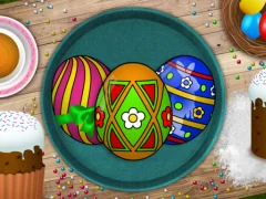 Spel Handmade Easter Eggs Coloring Book online
