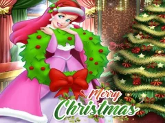 Ariel The Little Mermaid Christmas Dres Up — free online game
