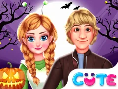 Cluiche Royal Couple Halloween Party ar líne