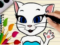 Talking Angela Coloring Book เกมออนไลน์