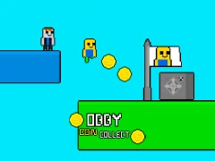 Obby vs Bacon Rainbow Parkour — free online game