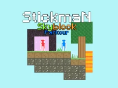 Juego Stickman Skyblock Parkour en línea