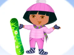 Dora Ski Dress up  — free online game