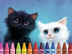 4GameGround Kittens Coloring — لعبة مجانية اون لاين